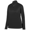 Augusta Women's Black Wicking Fleece Pullover