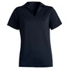 Edwards Women's Navy Performance Flat-Knit Short Sleeve Polo