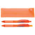 Good Value Orange Cliff Gel Pen and Mechanical Pencil Set