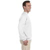 Jerzees Men's White 8 Oz. Nublend Fleece Crew