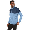 Puma Golf Men's Blue Bell/Dark Denim Cloudspun Warm Up Quarter-Zip