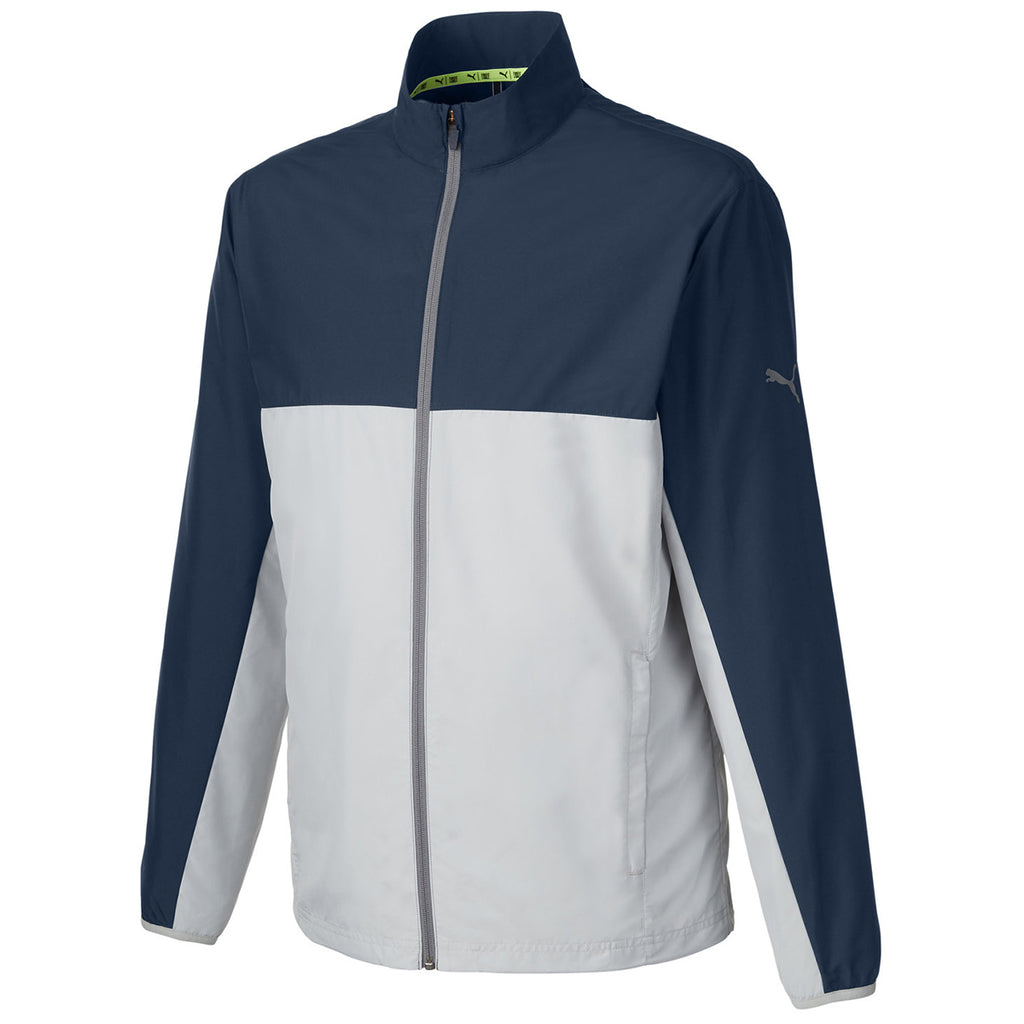 Puma Golf Men's Navy Blazer/High Rise 1st Mile Wind Jacket