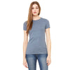 Bella + Canvas Women's Heather Slate Jersey Short-Sleeve T-Shirt