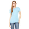 Bella + Canvas Women's Ocean Blue Jersey Short-Sleeve T-Shirt