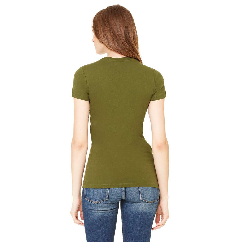 Bella + Canvas Women's Olive Jersey Short-Sleeve T-Shirt