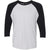 Next Level Unisex Vintage Black/Heather White Triblend 3/4-Sleeve Raglan Tee