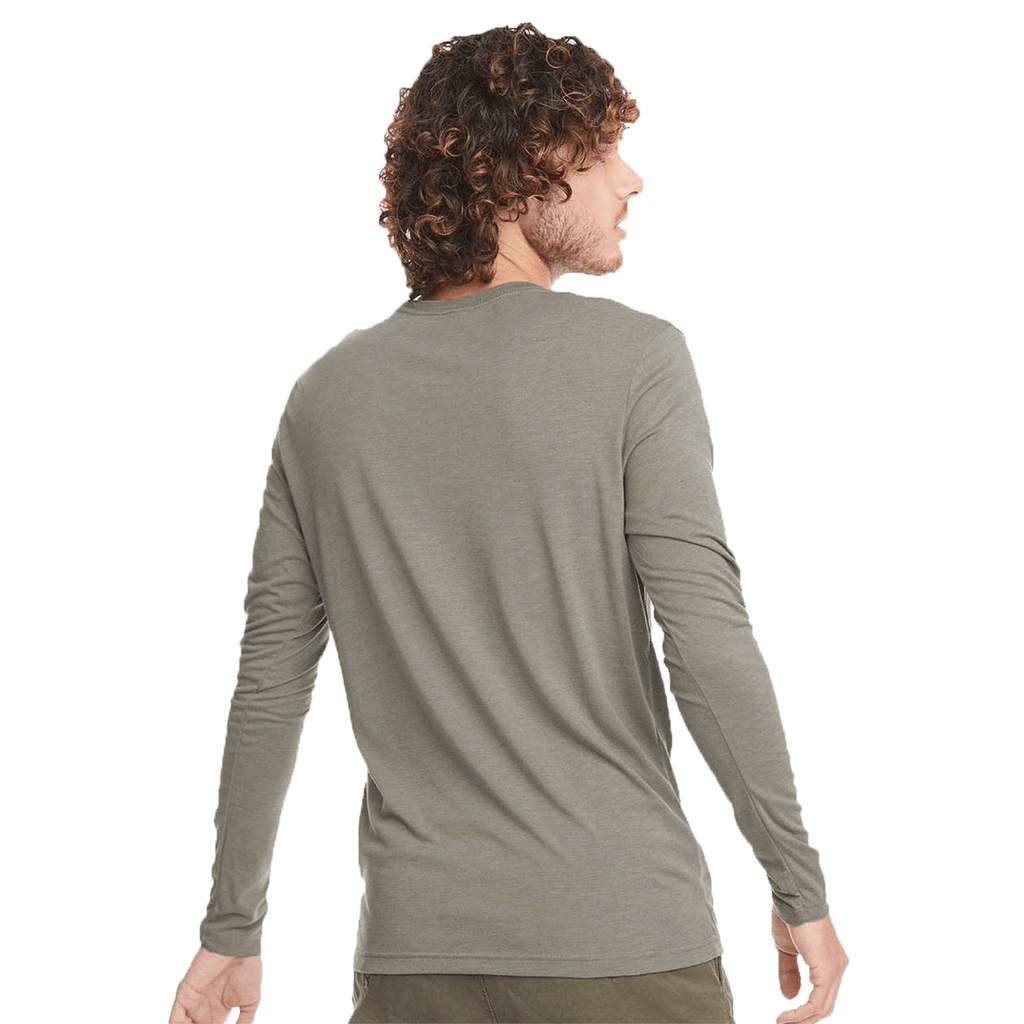 Next Level Men's Venetian Grey Triblend Long-Sleeve Crew Tee