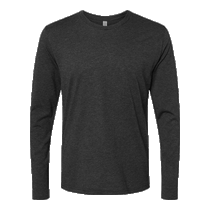 Next Level Men's Vintage Black Triblend Long-Sleeve Crew Tee