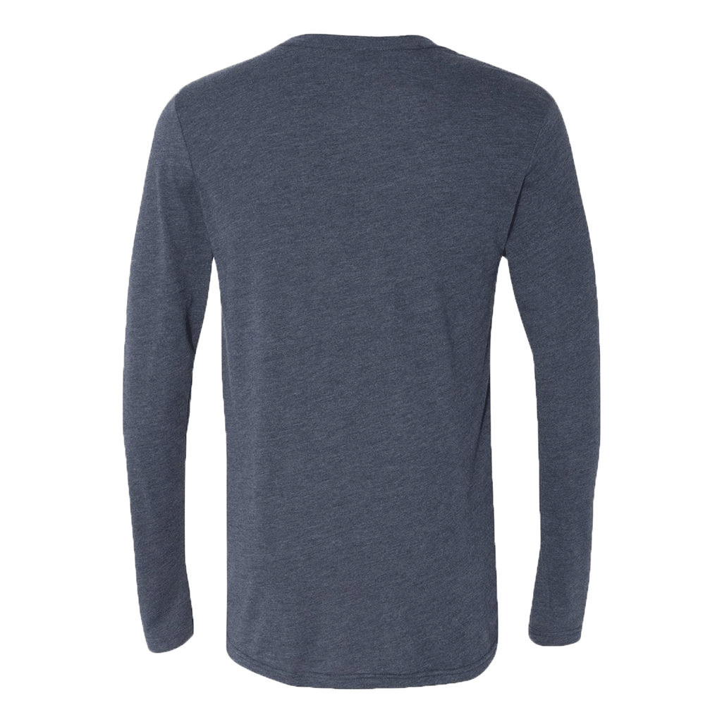 Next Level Men's Vintage Navy Triblend Long-Sleeve Crew Tee