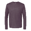 Next Level Men's Vintage Purple Triblend Long-Sleeve Crew Tee