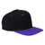 Yupoong Black/Purple 6-Panel Structured Flat Visor Classic Snapback