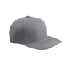 Yupoong Dark Grey 6-Panel Structured Flat Visor Classic Snapback