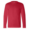 Bayside Men's Red USA-Made Long Sleeve T-Shirt