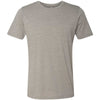 Next Level Men's Ash Poly/Cotton Short-Sleeve Crew Tee