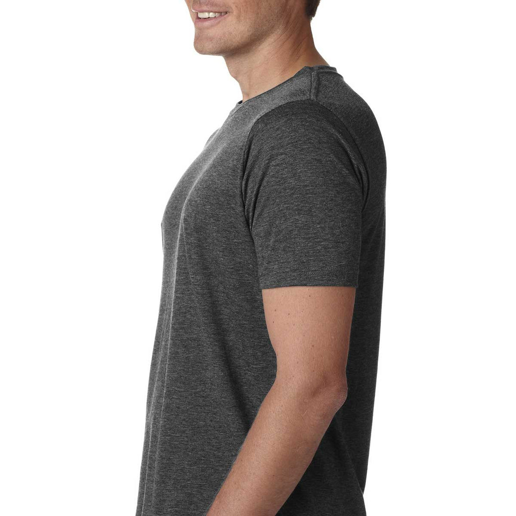 Next Level Men's Charcoal Poly/Cotton Short-Sleeve Crew Tee