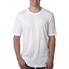 Next Level Men's White Poly/Cotton Short-Sleeve Crew Tee