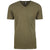 Next Level Men's Military Green Premium CVC V-Neck Tee