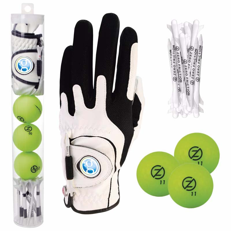 Zero Friction White Supertubes with Custom Men's Left Hand Glove