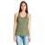 Next Level Women's Military Green Gathered Racerback Tank