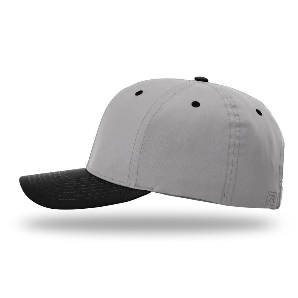 Richardson Grey/Black Lite R-Flex Adjustable Micro Hook & Loop Cap