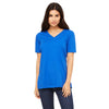 Bella + Canvas Women's True Royal Relaxed Jersey Short-Sleeve V-Neck T-Shirt