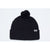 Pacific Headwear Black Loose Fit Pom-Pom Beanie