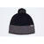 Pacific Headwear Black/Graphite Loose Fit Pom-Pom Beanie