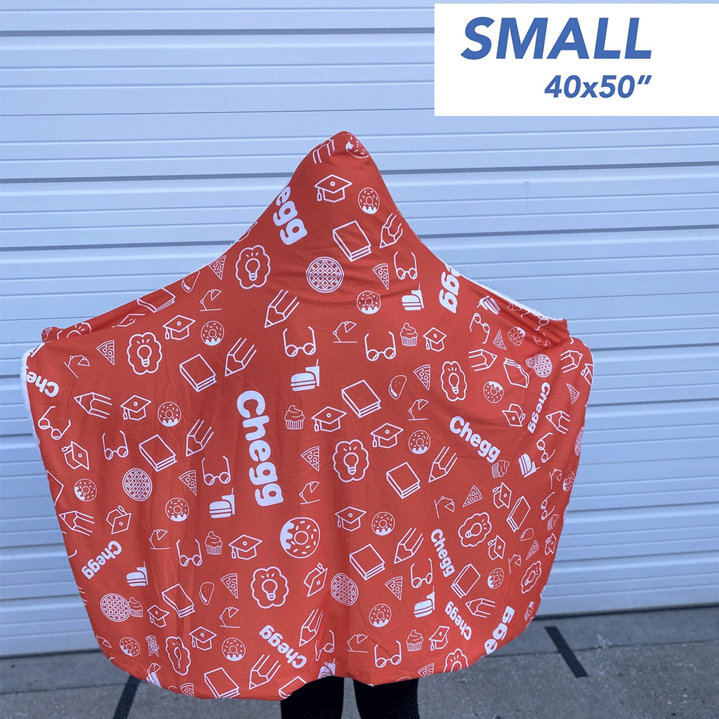 The Cozy Cape Hooded Custom Printed Blanket