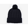 Pacific Headwear Navy Cable Knit Pom-Pom Beanie