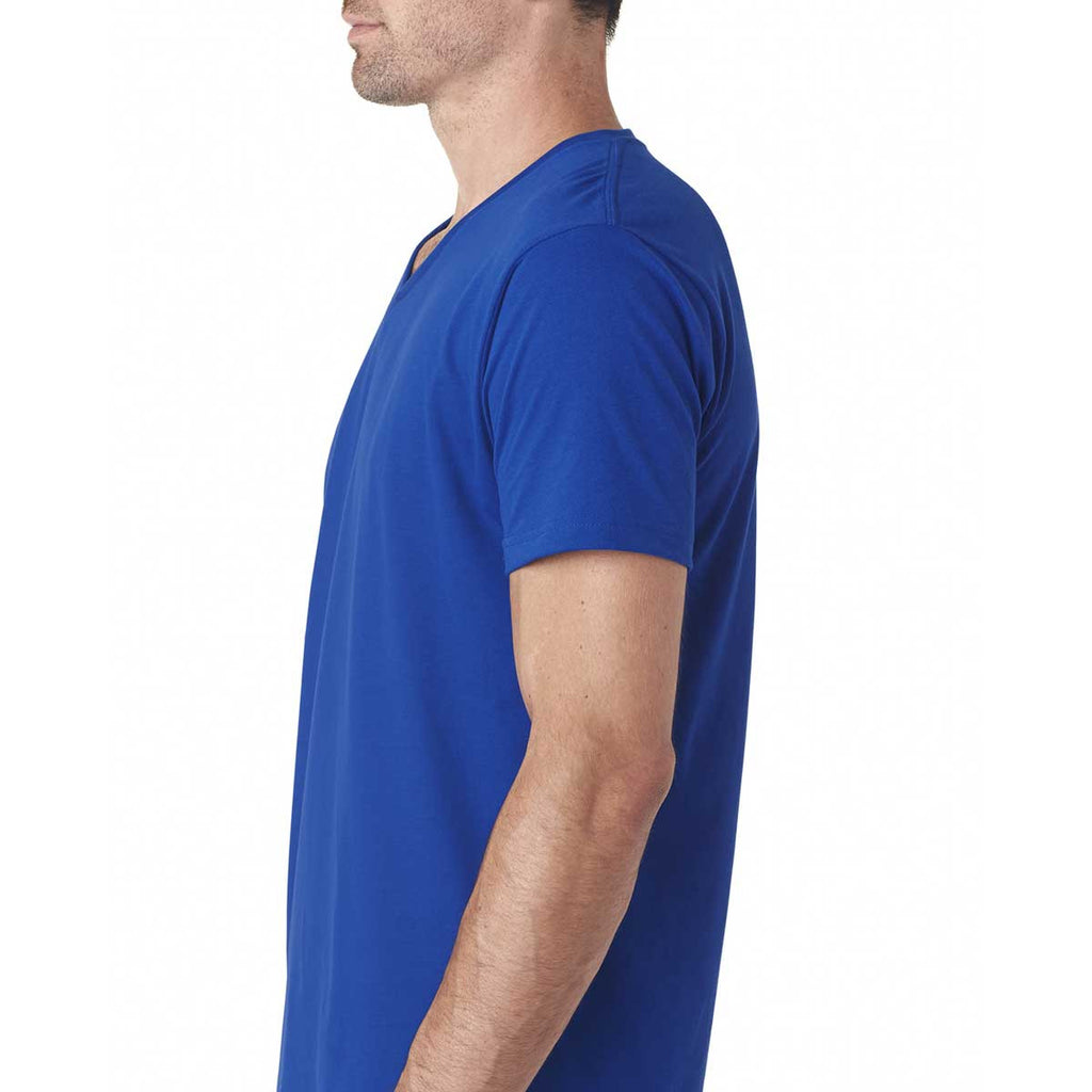 Next Level Men's Royal Premium Fitted Sueded V-Neck Tee