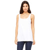 Bella + Canvas Women's White Relaxed Jersey Tank