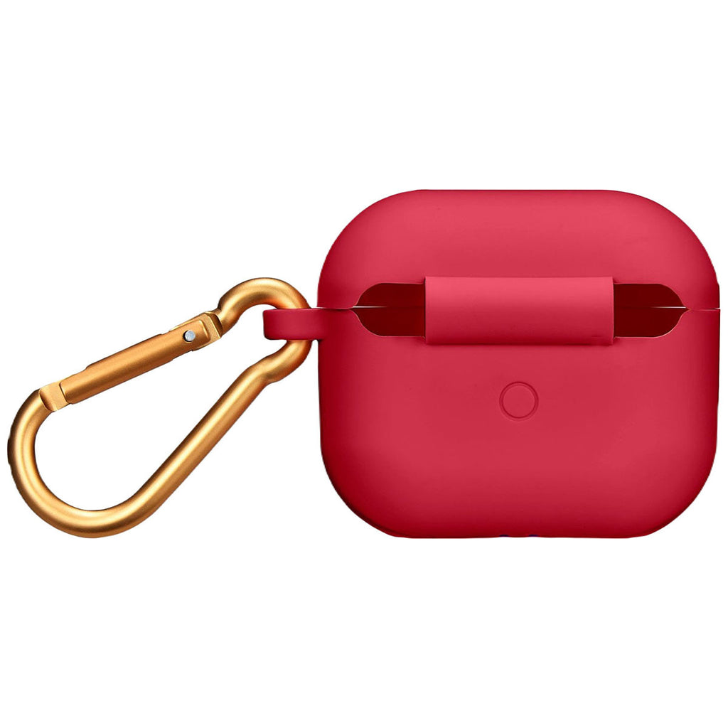 Best Buy Red Essentials - Silicone Case for Apple AirPods (3rd Generation)