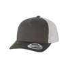 Yupoong Charcoal/White 5-Panel Retro Trucker Cap