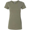 Next Level Women's Light Olive CVC Crew Tee