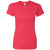 Next Level Women's Red CVC Crew Tee