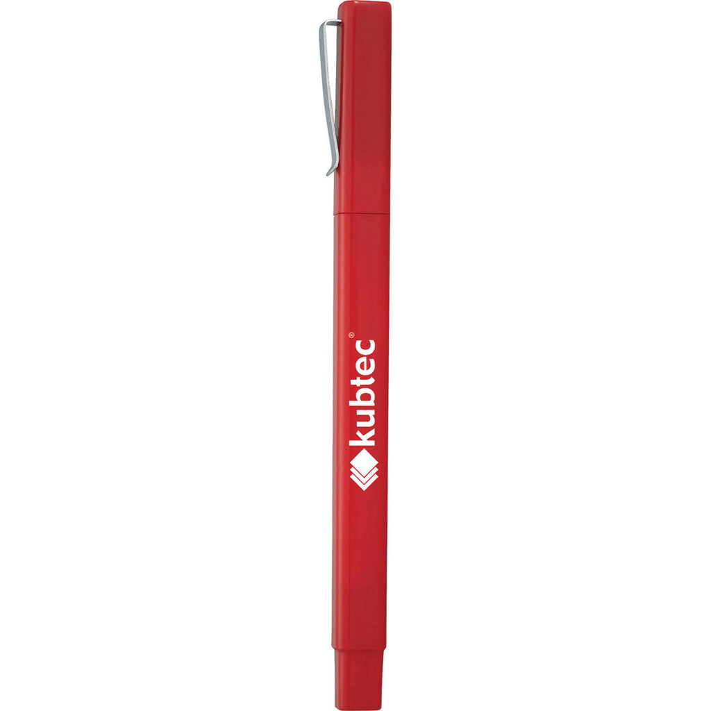 Leed's Red Ambassador Square Ballpoint