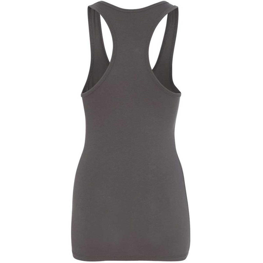 Next Level Women's Dark Grey Jersey Racerback Tank