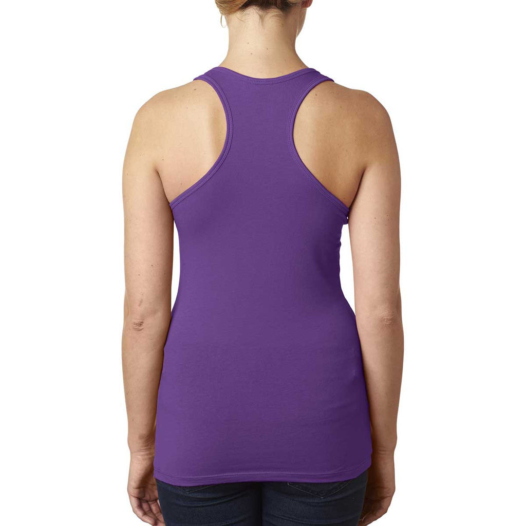 Next Level Women's Purple Berry Jersey Racerback Tank