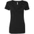 Next Level Women's Black CVC Deep V Tee