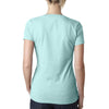 Next Level Women's Ice Blue CVC Deep V Tee