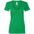 Next Level Women's Kelly Green CVC Deep V Tee