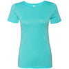 Next Level Women's Tahiti Blue Triblend Crew