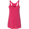 Next Level Women's Vintage Shocking Pink Triblend Racerback Tank