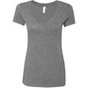 Next Level Women's Premium Heather Triblend Deep-V Tee