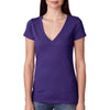 Next Level Women's Purple Rush Triblend Deep-V Tee