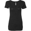 Next Level Women's Vintage Black Triblend Deep-V Tee