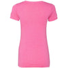 Next Level Women's Vintage Pink Triblend Deep-V Tee