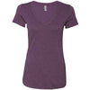 Next Level Women's Vintage Purple Triblend Deep-V Tee