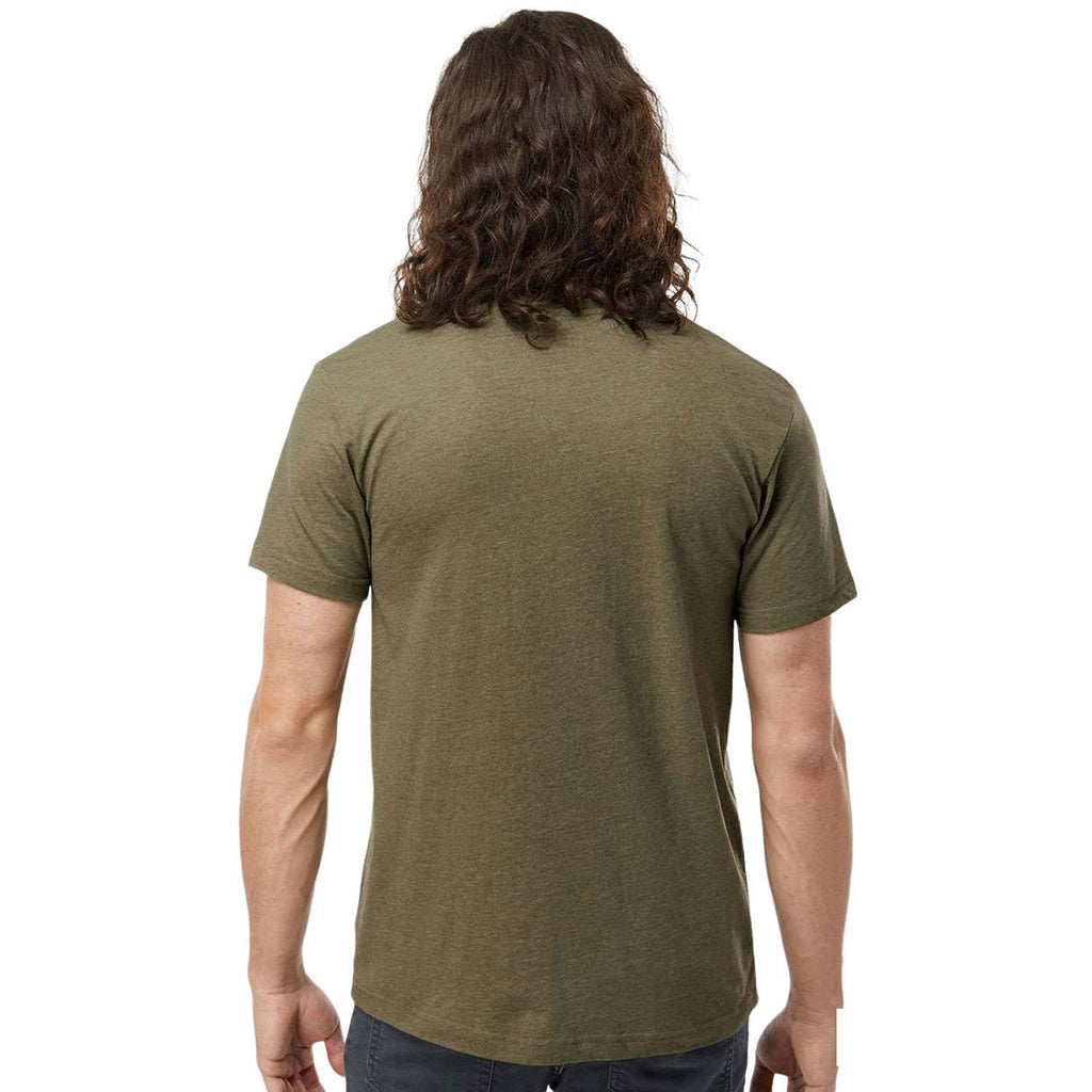 LAT Men's Vintage Military Green Fine Jersey Tee