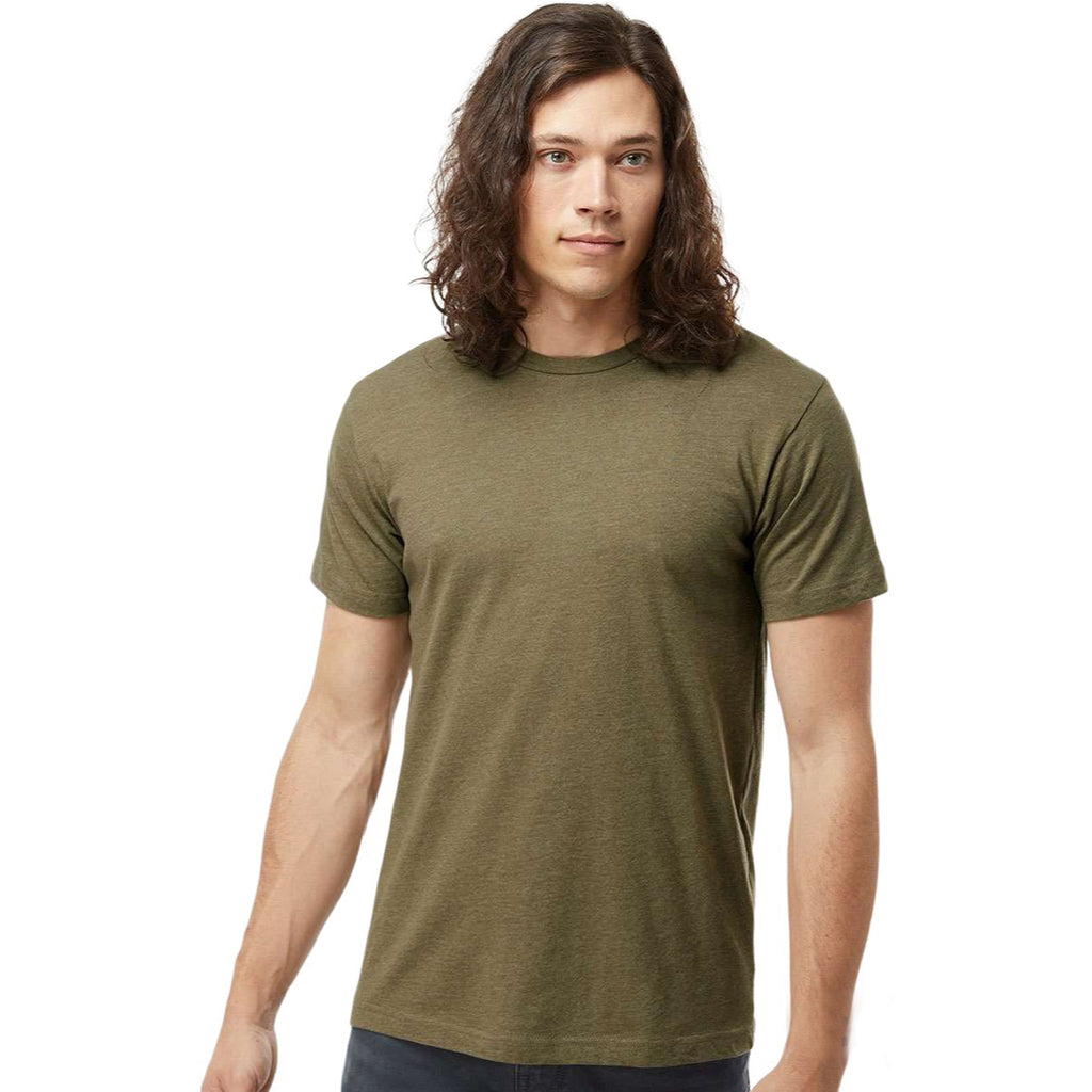 LAT Men's Vintage Military Green Fine Jersey Tee